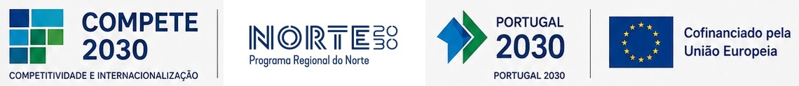 COMPETE 2030 · Norte 2030 · Portugal 2030 · Cofinanciado pela União Europeia