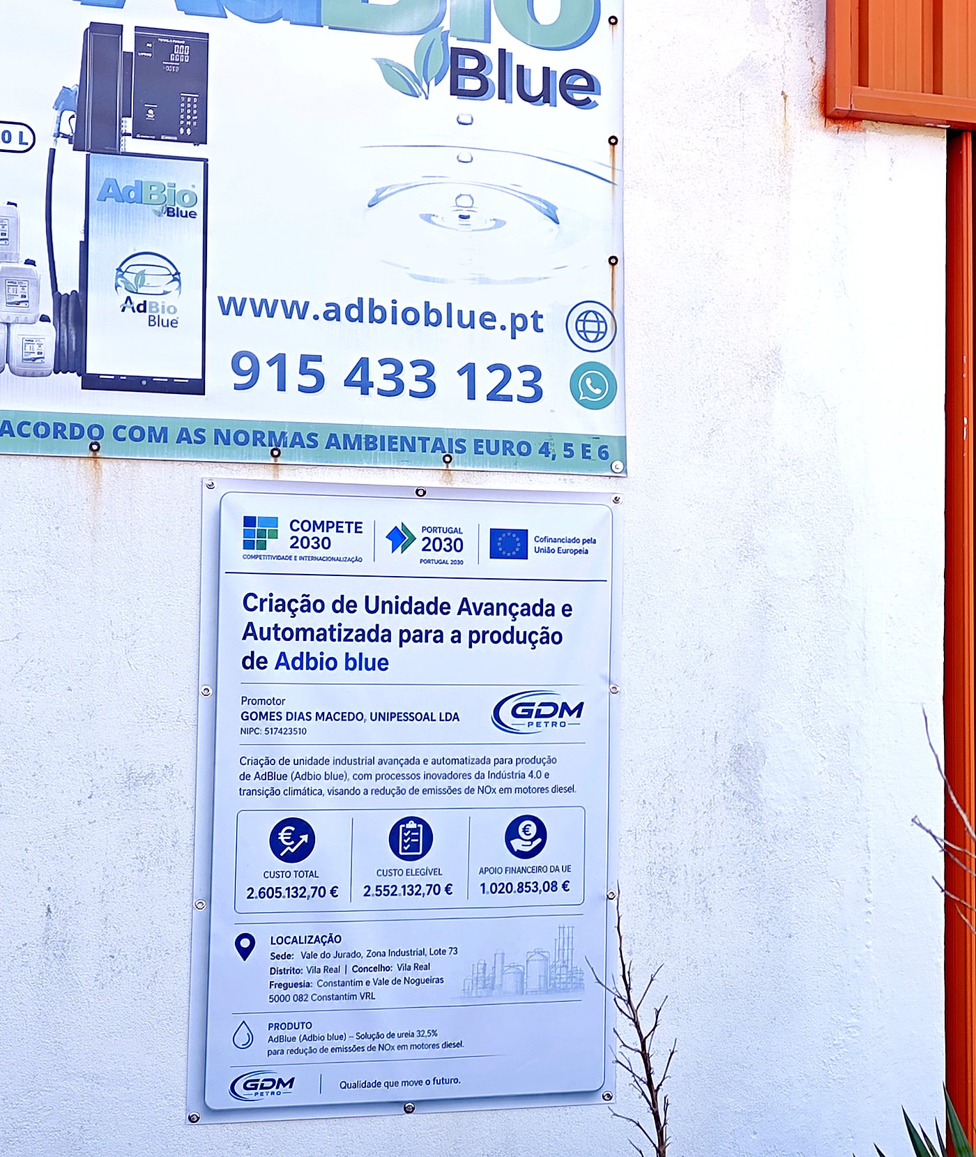 Unidade na Zona Industrial de Constantim, Vila Real
